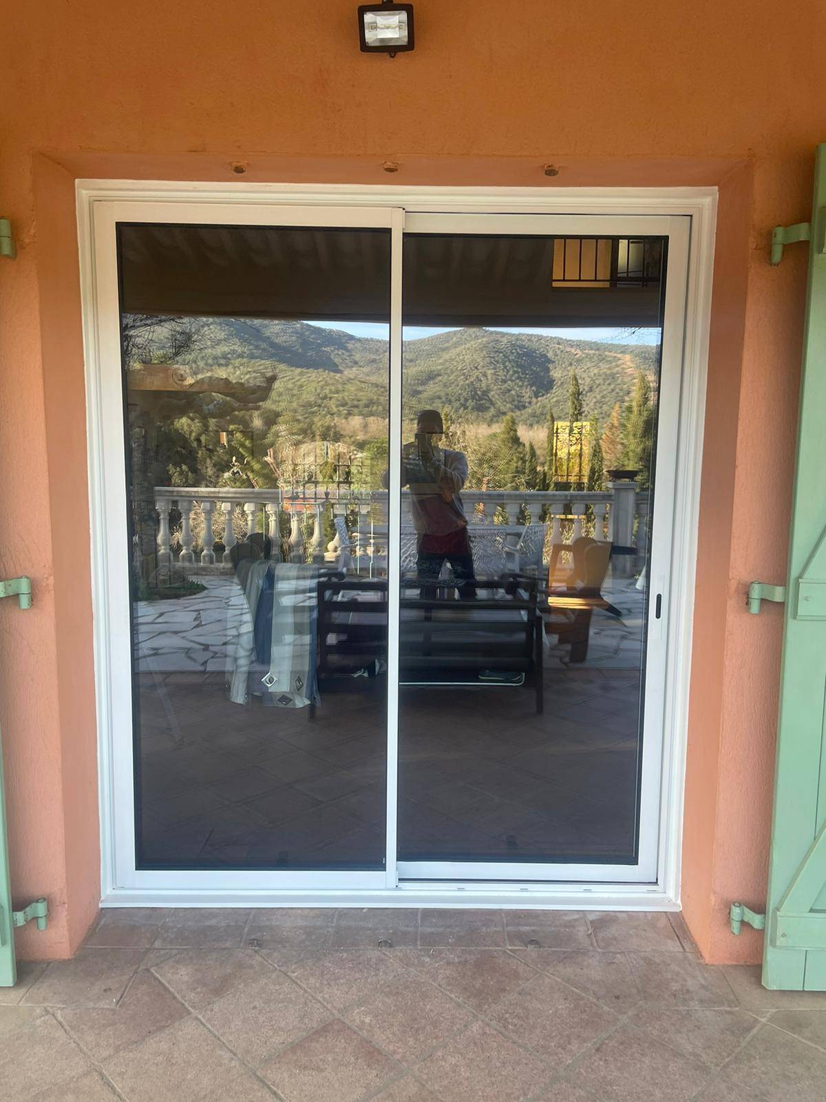 Coulissant en aluminium 2 vantaux à la Môle 