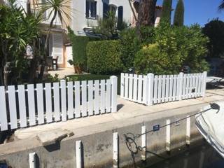 Fourniture et pose d'une clôture en PVC à Port-Grimaud 83310, dans le Var