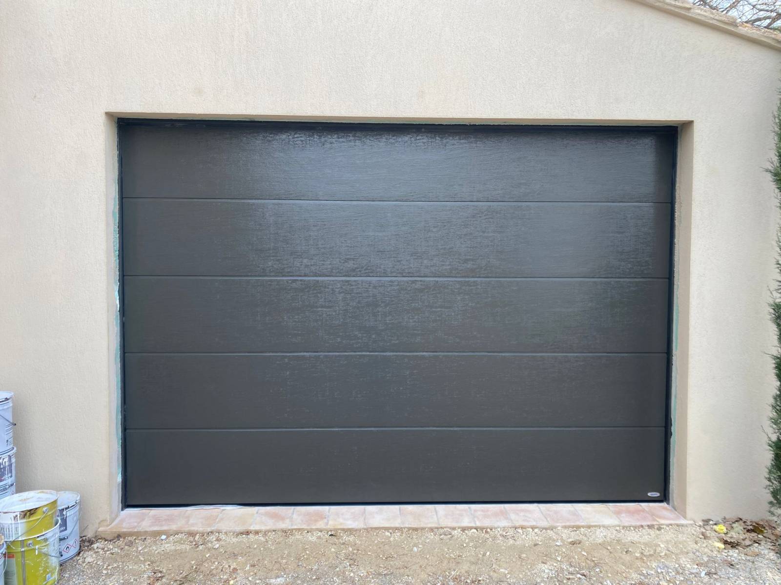 Porte sectionnelle ISO 45 RAL 7022